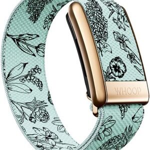 Whoop 4.0 Superknit Luxe Bouquet band with rose gold clasp